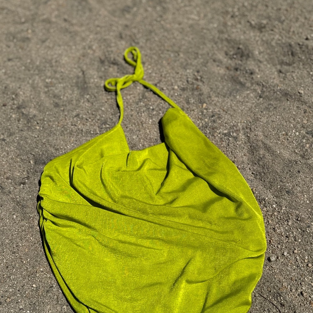 Vibrant Green Halter Top